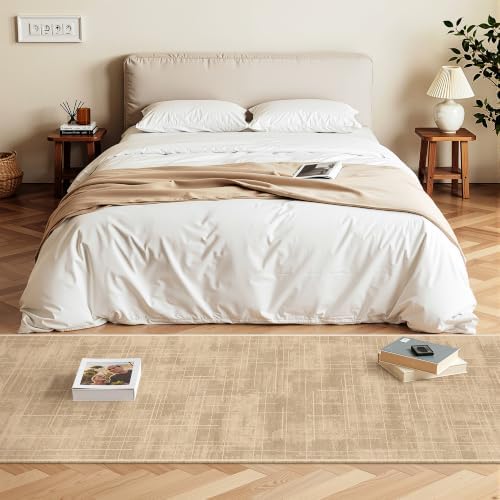 2x6 Runner Rug Non Slip,Washable Hallway Runner Rug,Brown