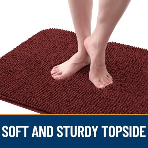 OLANLY Dog Door Mat for Muddy Paws 59x35, Super Absorbent Chenille Mud Mat