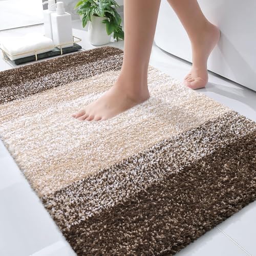 OLANLY Bathroom Rugs Mat 36x24, Extra Soft Absorbent Microfiber Bath Rugs