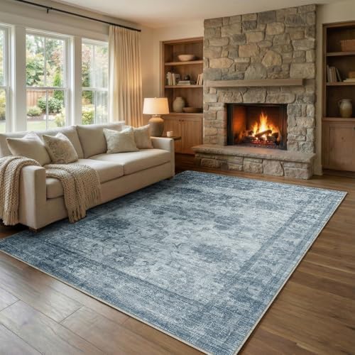 Homemate Washable Rug 6x9 Area Rugs - Vintage Rugs for Living Room