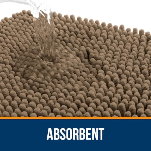 OLANLY Bathroom Runner Rugs 59x24, Extra Soft Absorbent Chenille Bath Rugs