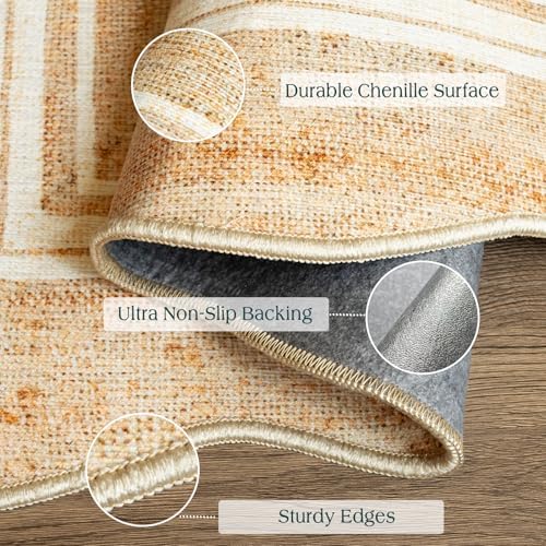 3x5 Entryway Rug - Small Washable Front Door Mat Outside Entrance