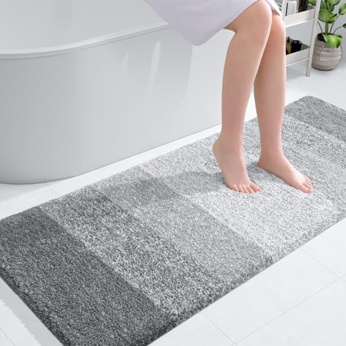 OLANLY Bathroom Runner Rug 40x24, Extra Soft Absorbent Microfiber Bath Rugs