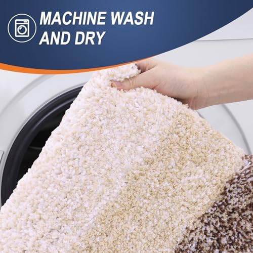 OLANLY Large Bathroom Rugs 44x32, Extra Soft Absorbent Microfiber Bath Rugs