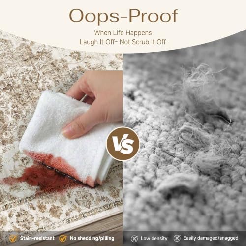 2x3 Brown Neutral Area Rug
