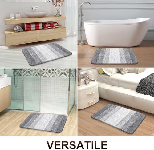 OLANLY Bathroom Runner Rug 40x24, Extra Soft Absorbent Microfiber Bath Rugs