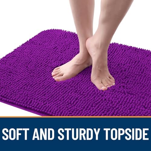 OLANLY Dog Door Mat for Muddy Paws 59x32, Super Absorbent Chenille Mud Mat