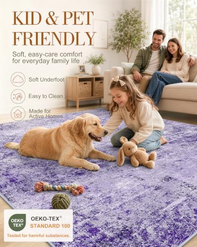 OLANLY 2x3 Washable Small Rug Non Slip Indoor Door Mat for Entryway Bedside