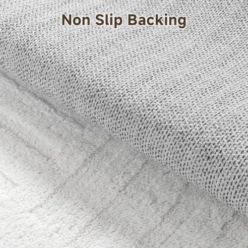 Pauwer 9x12 Area Rugs for Living Room, Modern Non Slip Washable Rug, White