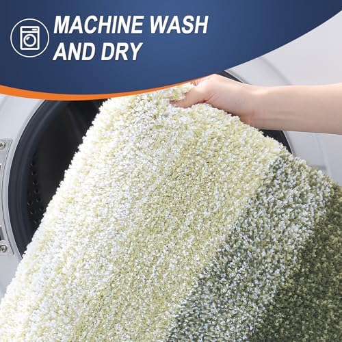 OLANLY Bathroom Rugs Mat 34x21, Extra Soft Absorbent Microfiber Bath Rugs