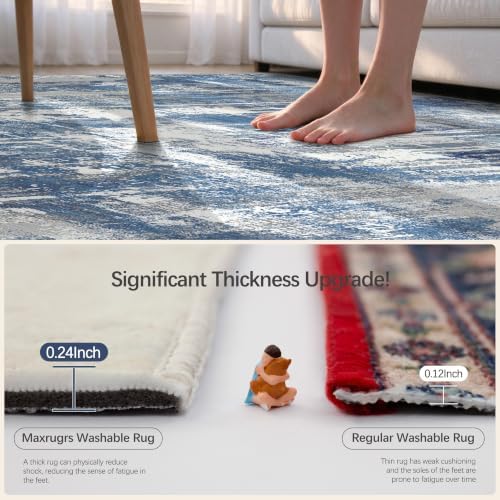 Washable Rugs 8x10 Area Rugs for Living Room,Bedroom,Dining Room Carpets