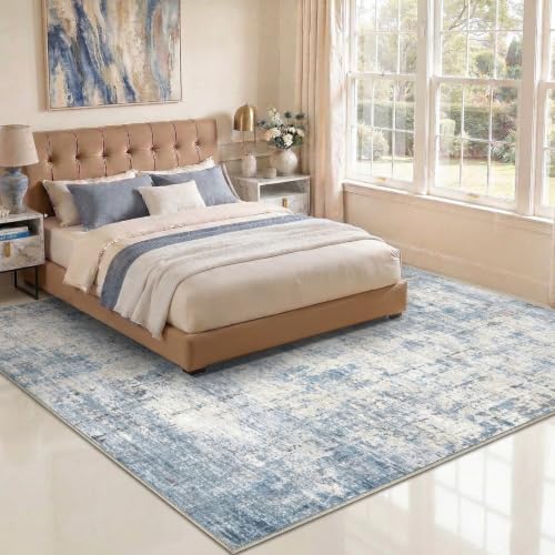 10x14 Area Rugs Washable Modern Abstract Living Room Bedroom Rug