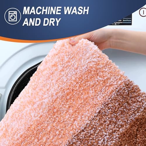 OLANLY Bathroom Runner Rug 44x20, Extra Soft Absorbent Microfiber Bath Rugs