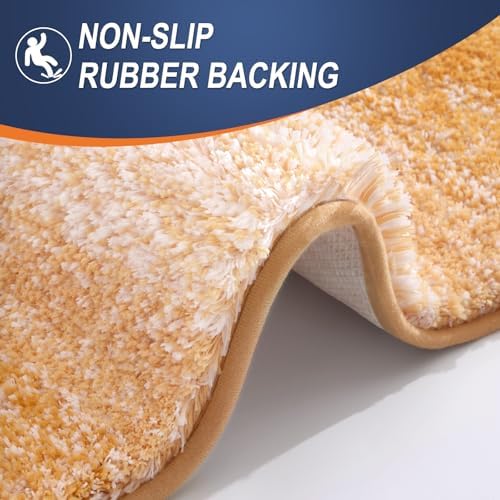 OLANLY Bathroom Runner Rug 47x17, Extra Soft Absorbent Microfiber Bath Rugs
