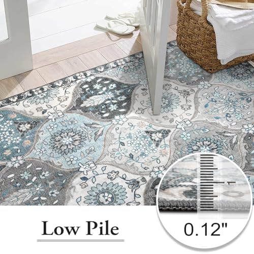 Lahome Moroccan Washable Area Rug 6x9, Large Soft Living Room Bedroom Rugs