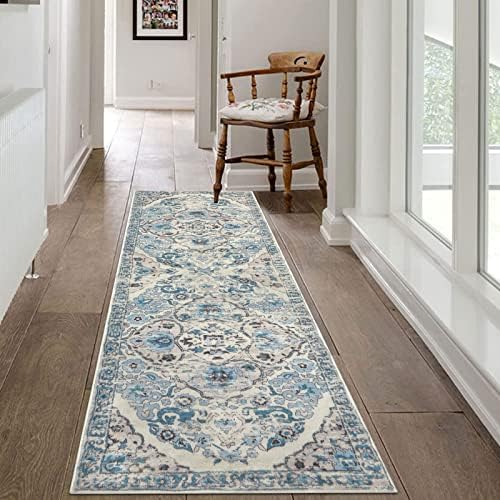 HEBE Hallway Runner Rug 2'x6', Washable Non Slip Kitchen Rug Runner