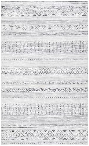 cotiled Washable 3x5 Entryway Rugs: Boho Moroccan Soft Small Rug