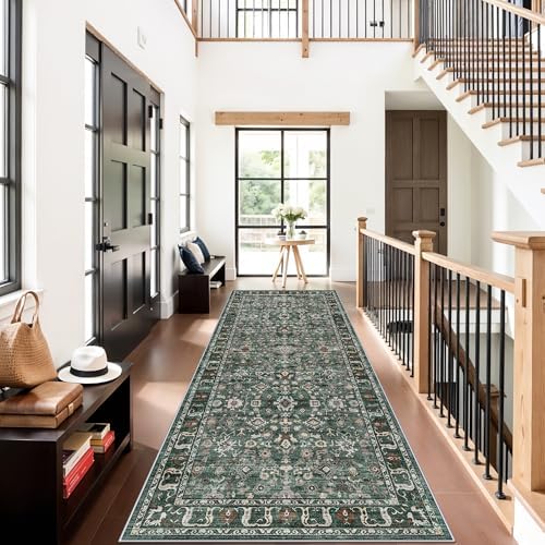 4x10 Wide Hallway Runner Rug: Washable 10ft Runners for Living Room Bedroom