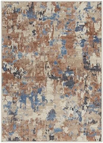 BEIMO 5x7 Area Rugs for Bedroom, Desert Blue Beige Washable Abstract Rug