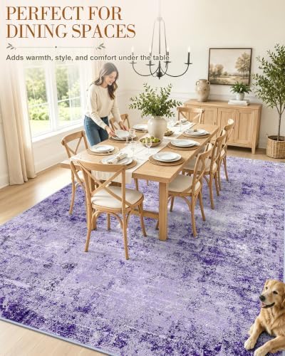 OLANLY 6x9 Washable Area Rug, Soft Non Slip Carpet for Bedroom Living Room