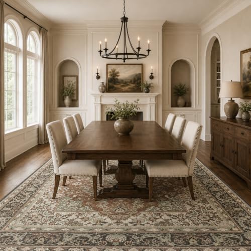 8x10 Area Rug Vintage Washable Rugs for Living Room Bedroom Nursery