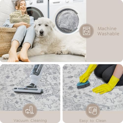 Washable Rugs 8x10 Area Rugs for Living Room,Bedroom,Dining Room,Playroom
