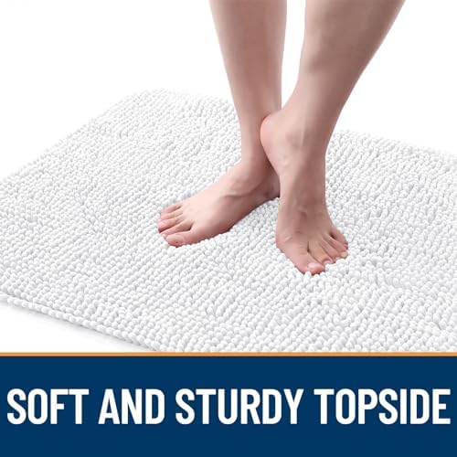 OLANLY Dog Door Mat for Muddy Paws 70x32, Super Absorbent Chenille Mud Mat