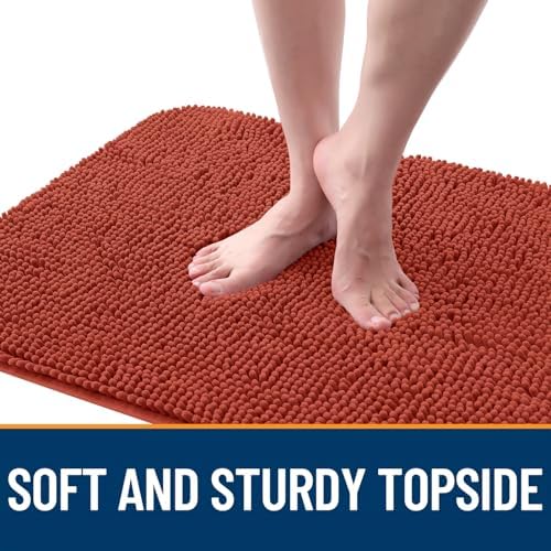 OLANLY Dog Door Mat for Muddy Paws 59x32, Super Absorbent Chenille Mud Mat
