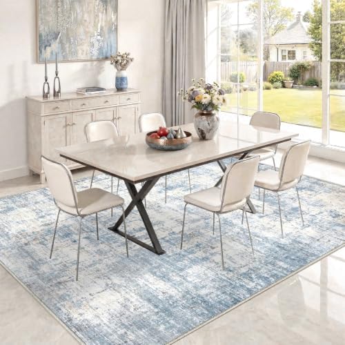 10x14 Area Rugs Washable Modern Abstract Living Room Bedroom Rug