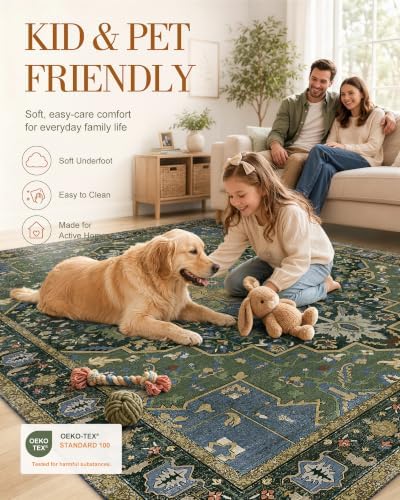 OLANLY 2x8 Washable Runner Rug, Soft Non Slip Carpet for Hallway Kitchen
