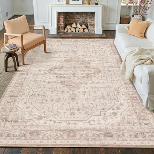 Rugxara Pink 8x10 Area Rugs,Large Rugs for Living Room