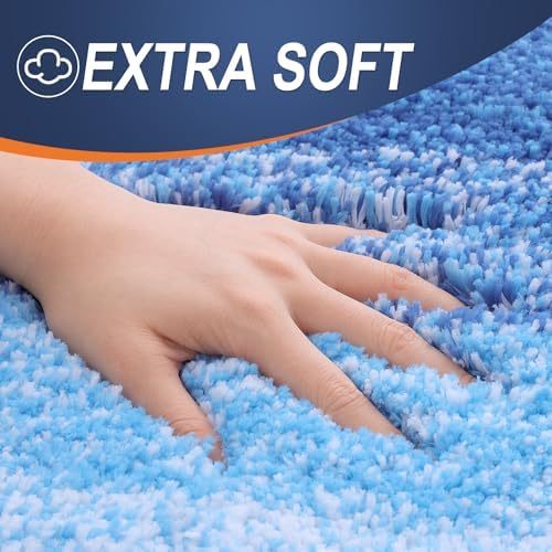 OLANLY Bathroom Runner Rug 45x27, Extra Soft Absorbent Microfiber Bath Rugs