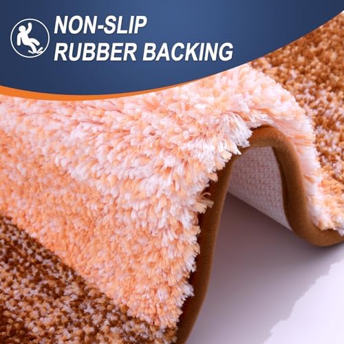 OLANLY Bathroom Runner Rug 44x20, Extra Soft Absorbent Microfiber Bath Rugs