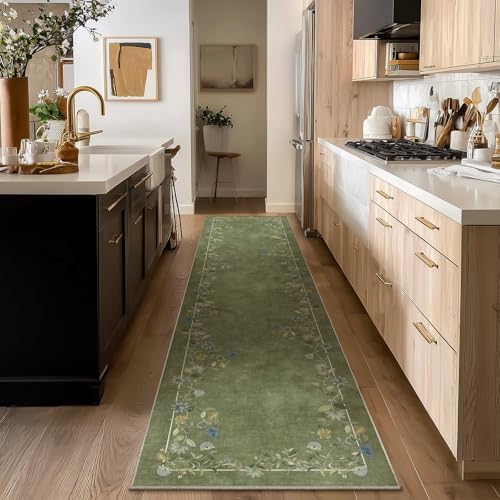 2x10 Washable Hallway Runner Rug: Kitchen Rugs Non Slip Long Carpet Runners