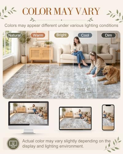 OLANLY 3x6 Washable Runner Rug, Soft Non Slip Carpet for Hallway Kitchen