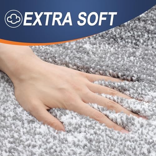 OLANLY Bathroom Runner Rug 47x17, Extra Soft Absorbent Microfiber Bath Rugs