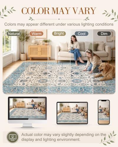OLANLY 2x5 Washable Runner Rug, Soft Non Slip Carpet for Hallway Kitchen