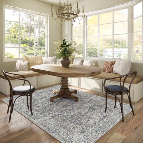 Machine Washable Rugs for Living Room: 5x7 Area Rugs for Bedroom