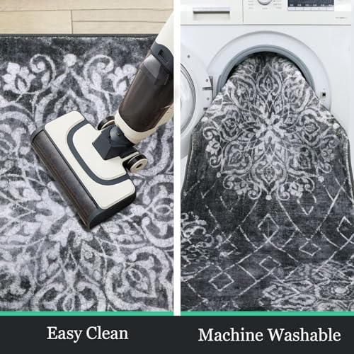 HEBE Hallway Runner Rug 2'8''x14', Washable Non Slip Kitchen Rug Runner