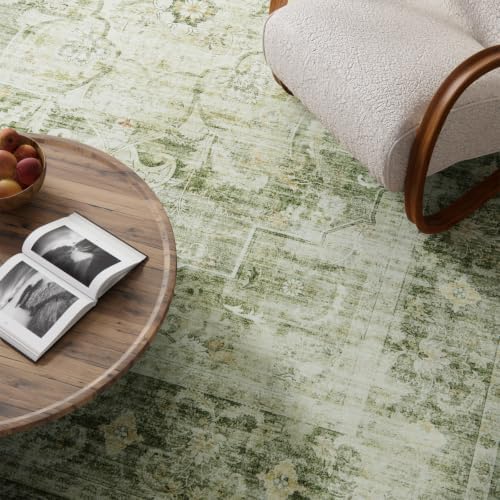 3x5 Washable Area Rug for Bedroom: Entryway Rug Non Slip Small Throw Carpet