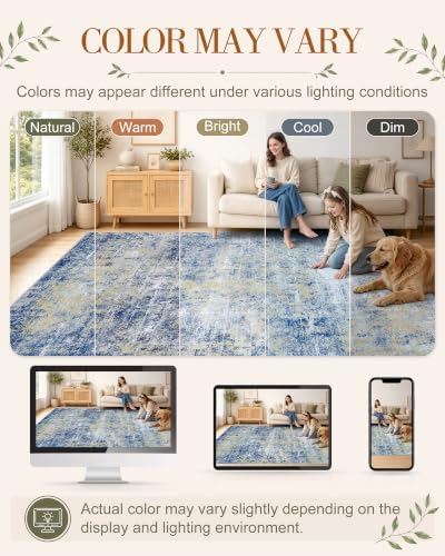 OLANLY 3x6 Washable Runner Rug, Soft Non Slip Carpet for Hallway Kitchen