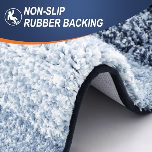 OLANLY Bathroom Rugs Mat 34x21, Extra Soft Absorbent Microfiber Bath Rugs