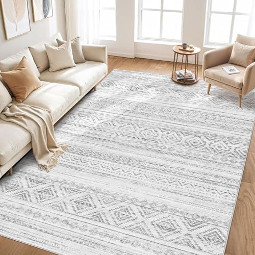 cotiled Boho 9x12 Area Rug for Living Room: Large Moroccan Washable Rug