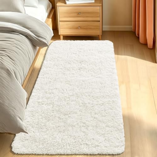 Smiry Area Rugs for Living Room Bedroom 2x8 ft, Fluffy Washable Carpet