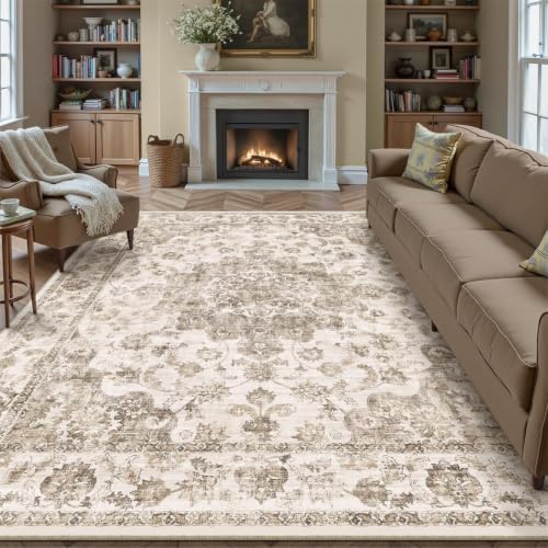 9x12 Brown Neutral Area Rug