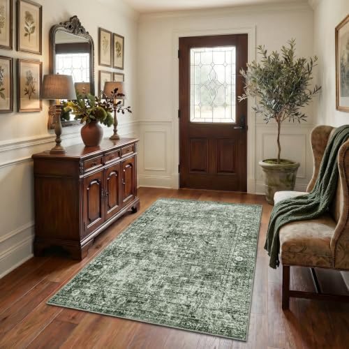 Homemate Washable Rug 3x5 Area Rugs - Vintage Rugs for Living Room