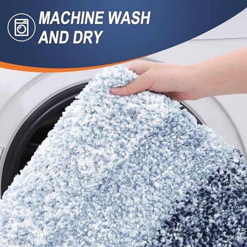OLANLY Bathroom Rugs Mat 34x21, Extra Soft Absorbent Microfiber Bath Rugs
