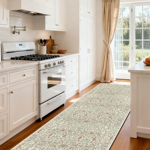 2'6" x 8' Runners Rug for Hallway Washable Soft Carpet (Light Green)