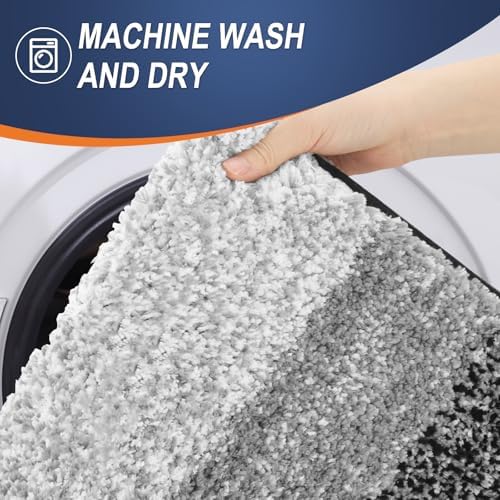 OLANLY Large Bathroom Rugs 40x32, Extra Soft Absorbent Microfiber Bath Rugs