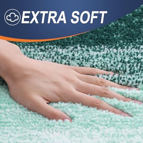 OLANLY Bathroom Runner Rug 59x17, Extra Soft Absorbent Microfiber Bath Rugs
